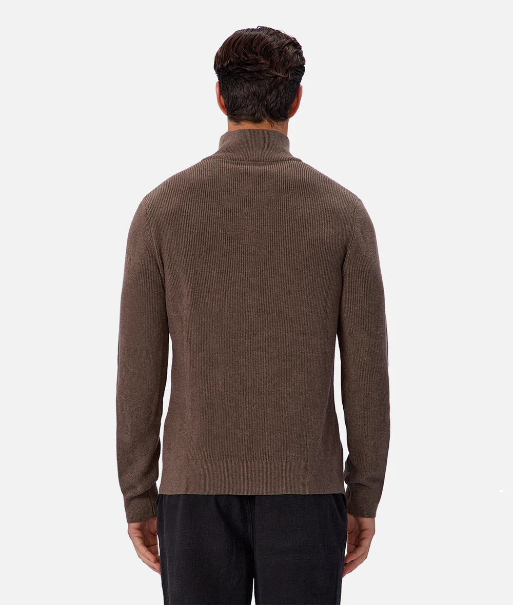 INDUSTRIE THE NEW ENGLAND ZIP NECK KNIT
