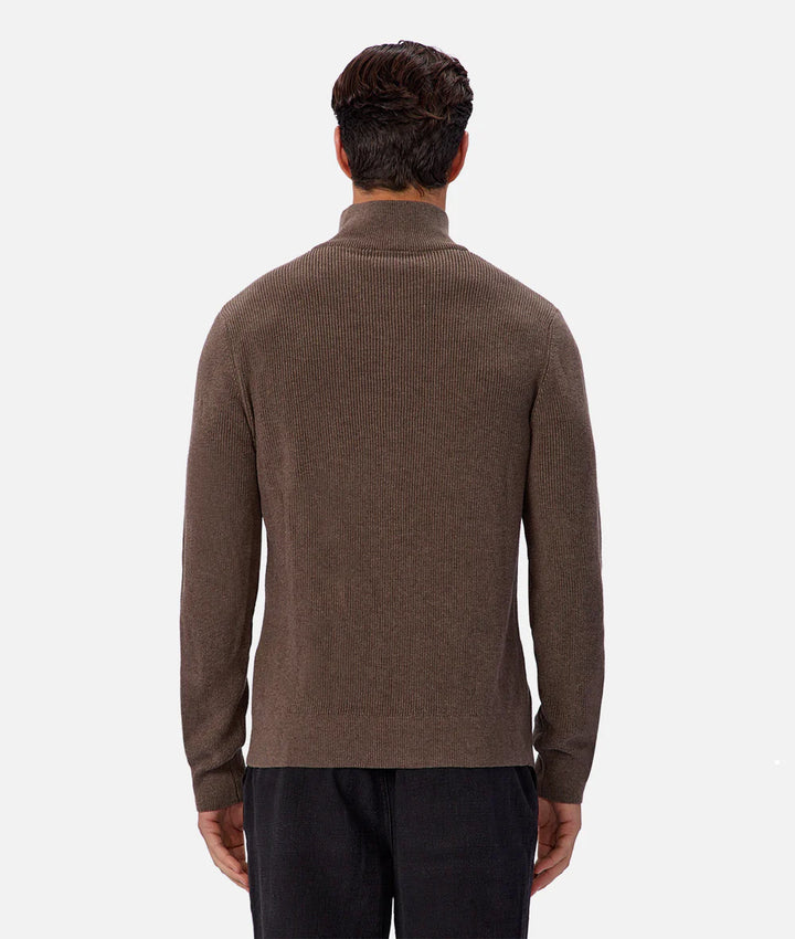 INDUSTRIE THE NEW ENGLAND ZIP NECK KNIT
