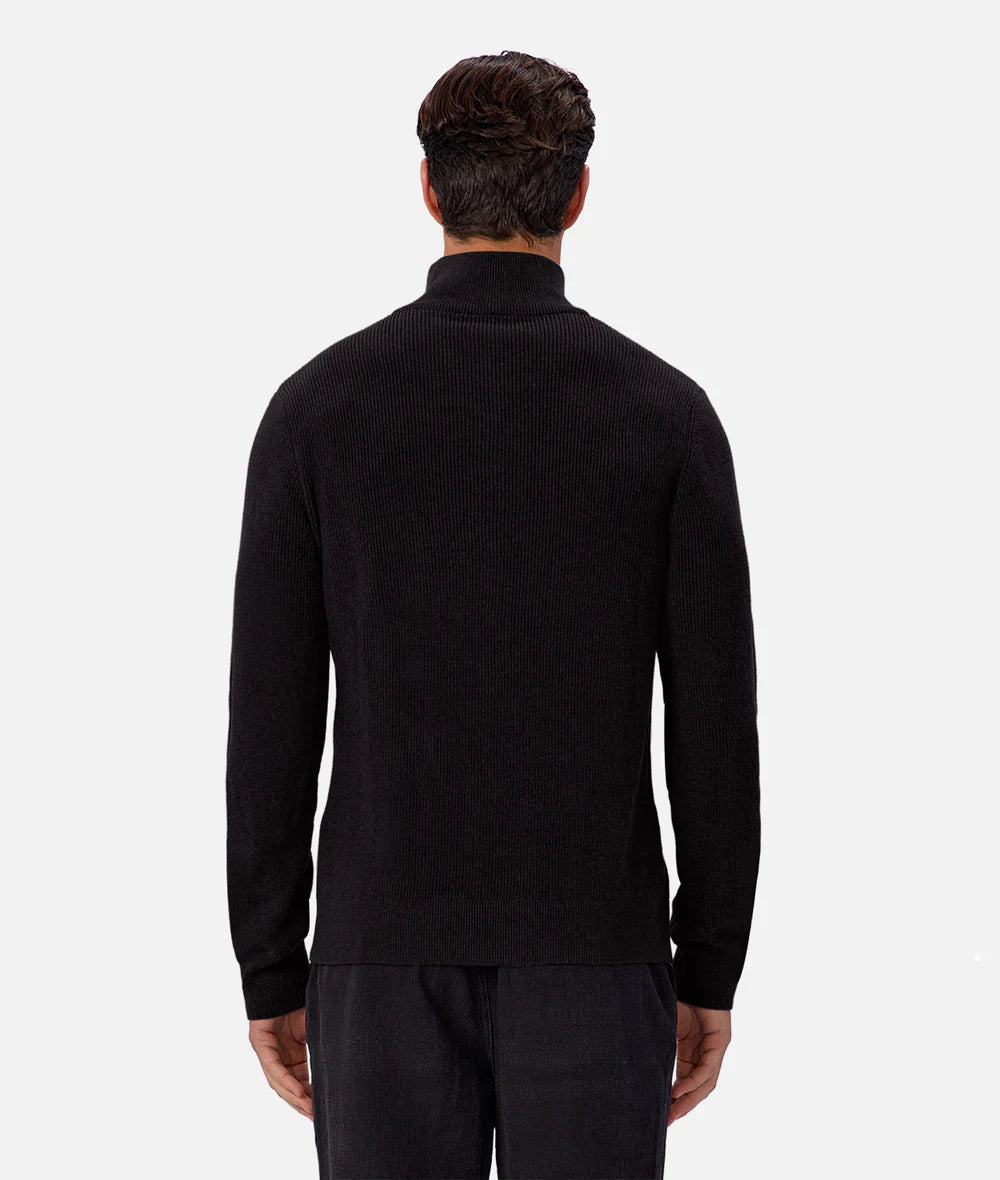 INDUSTRIE THE NEW ENGLAND ZIP NECK KNIT