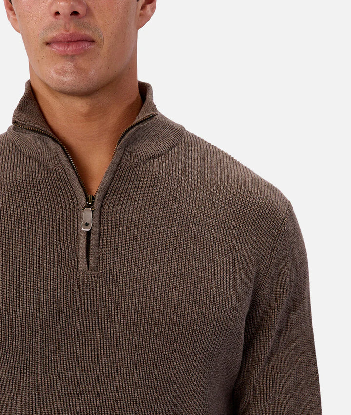 INDUSTRIE THE NEW ENGLAND ZIP NECK KNIT