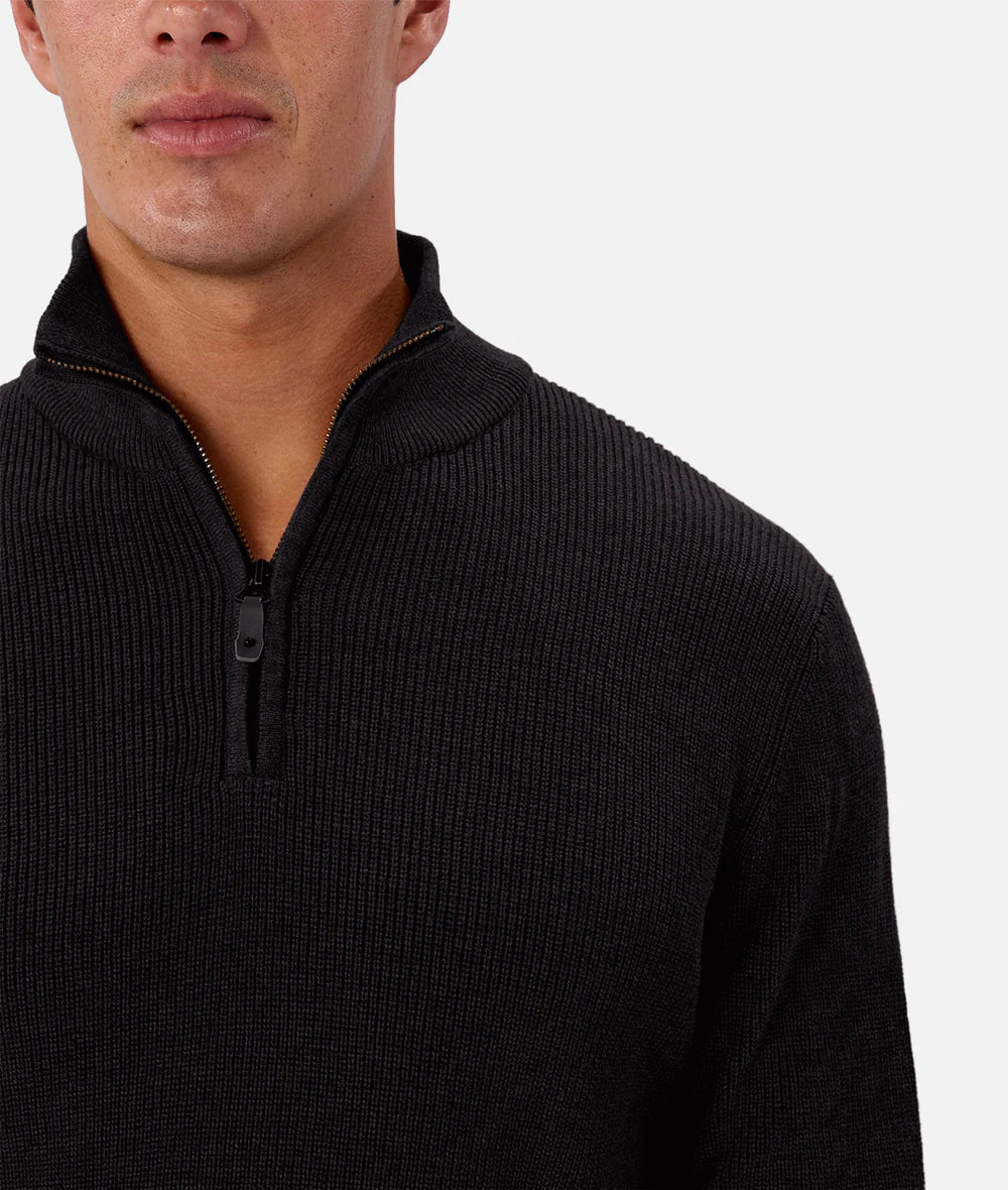 INDUSTRIE THE NEW ENGLAND ZIP NECK KNIT