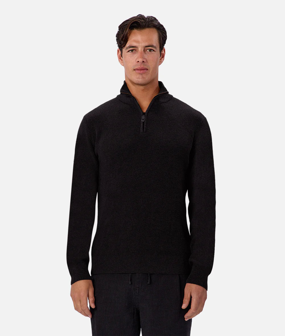 INDUSTRIE THE NEW ENGLAND ZIP NECK KNIT