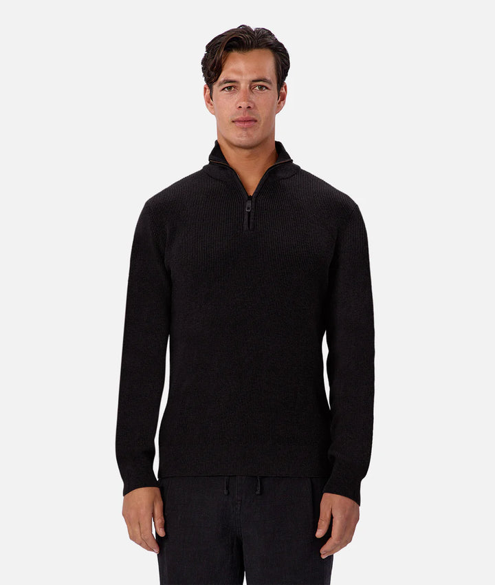 INDUSTRIE THE NEW ENGLAND ZIP NECK KNIT