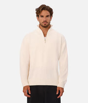 INDUSTRIE THE MAINE ZIP NECK KNIT