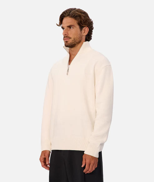 INDUSTRIE THE MAINE ZIP NECK KNIT