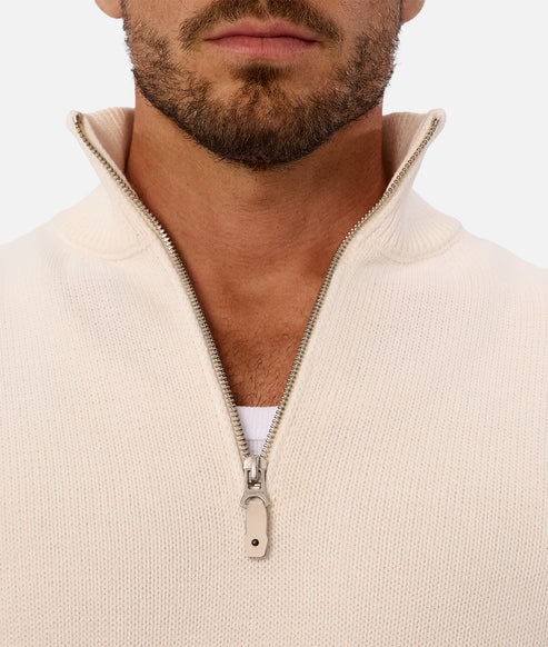 INDUSTRIE THE MAINE ZIP NECK KNIT