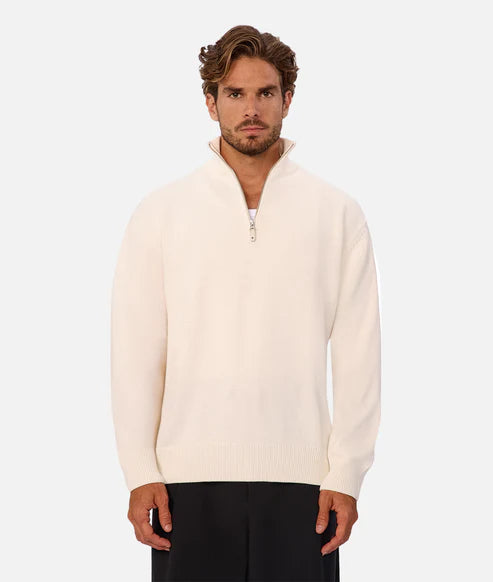 INDUSTRIE THE MAINE ZIP NECK KNIT