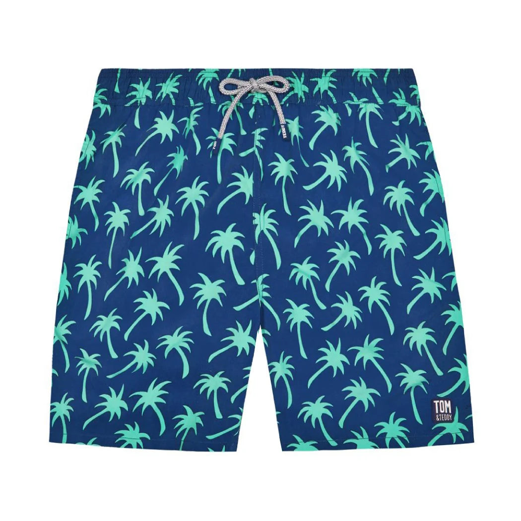 TOM & TEDDY PALM SWIM SHORT