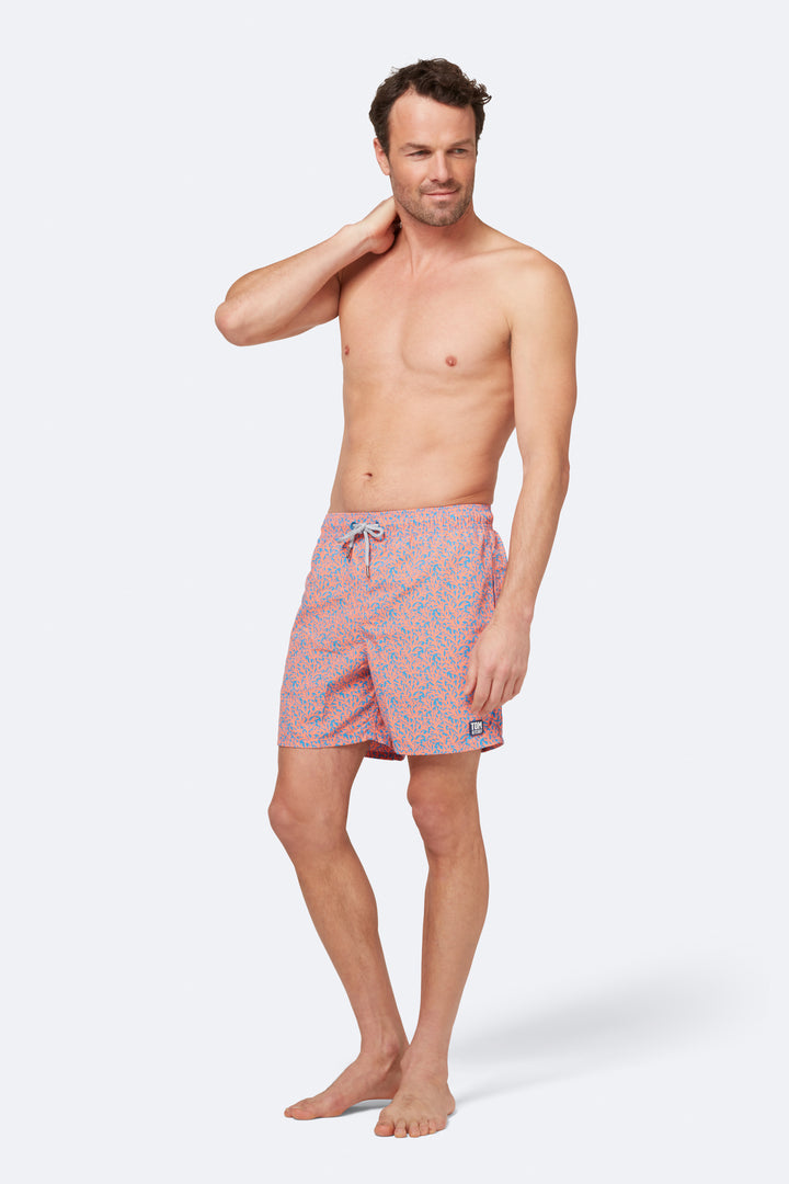 TOM & TEDDY CORAL SWIM SHORT
