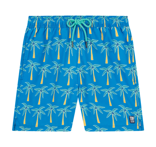 TOM & TEDDY PALM SWIM SHORT