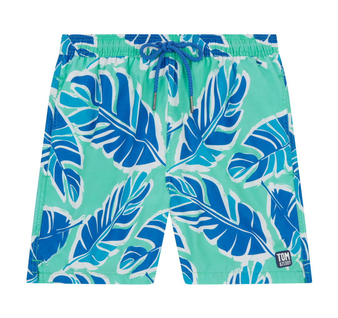 TOM & TEDDY BANANA LEAF SWIM SHORT