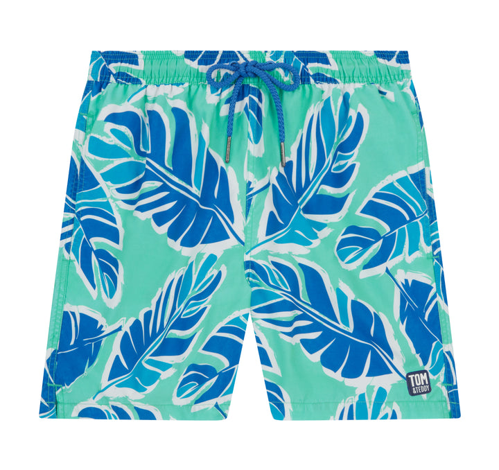 TOM & TEDDY BANANA LEAF SWIM SHORT