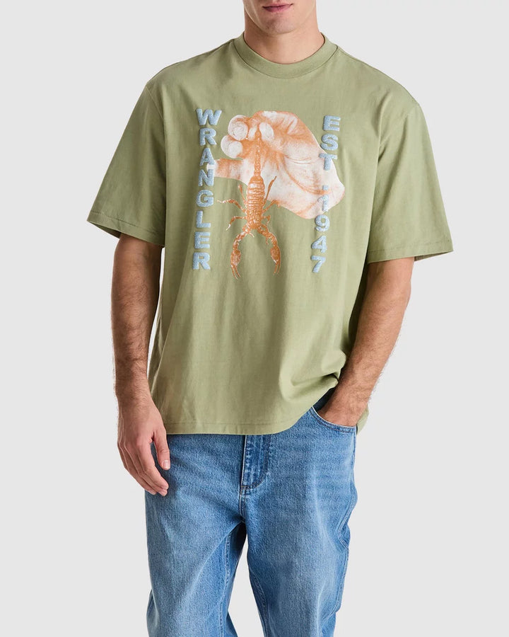 WRANGLER NECRO SLACKER TEE *ONLINE ONLY*