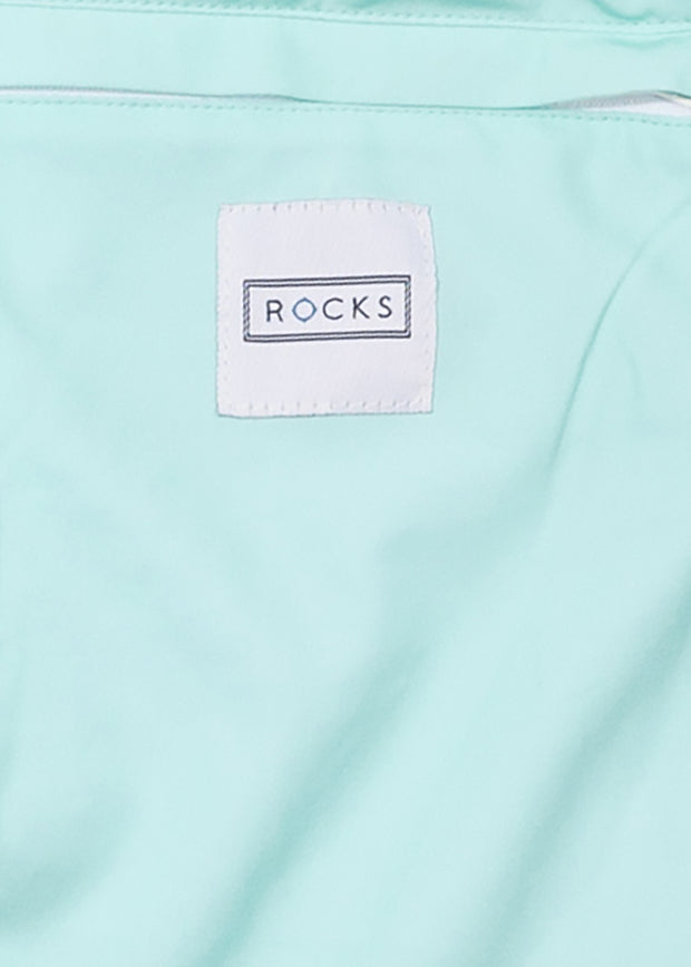 THE ROCKS PUSH BALMORAL AQUA SWIM SHORT