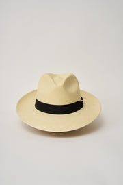 CAMILO CLASSIC PANAMA HAT NATURAL BLACK