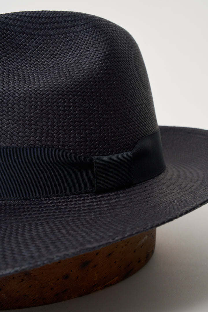 CAMILO CLASSIC PANAMA HAT NAVY MARINE