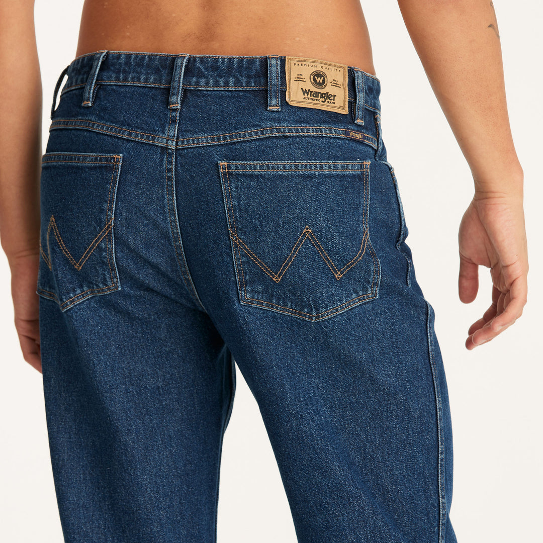 WRANGLER EAZY STRAIGHT PITTED INDIGO *ONLINE ONLY*