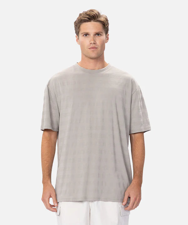 INDUSTRIE THE ANDERSON TEXTURED STRIPE TEE