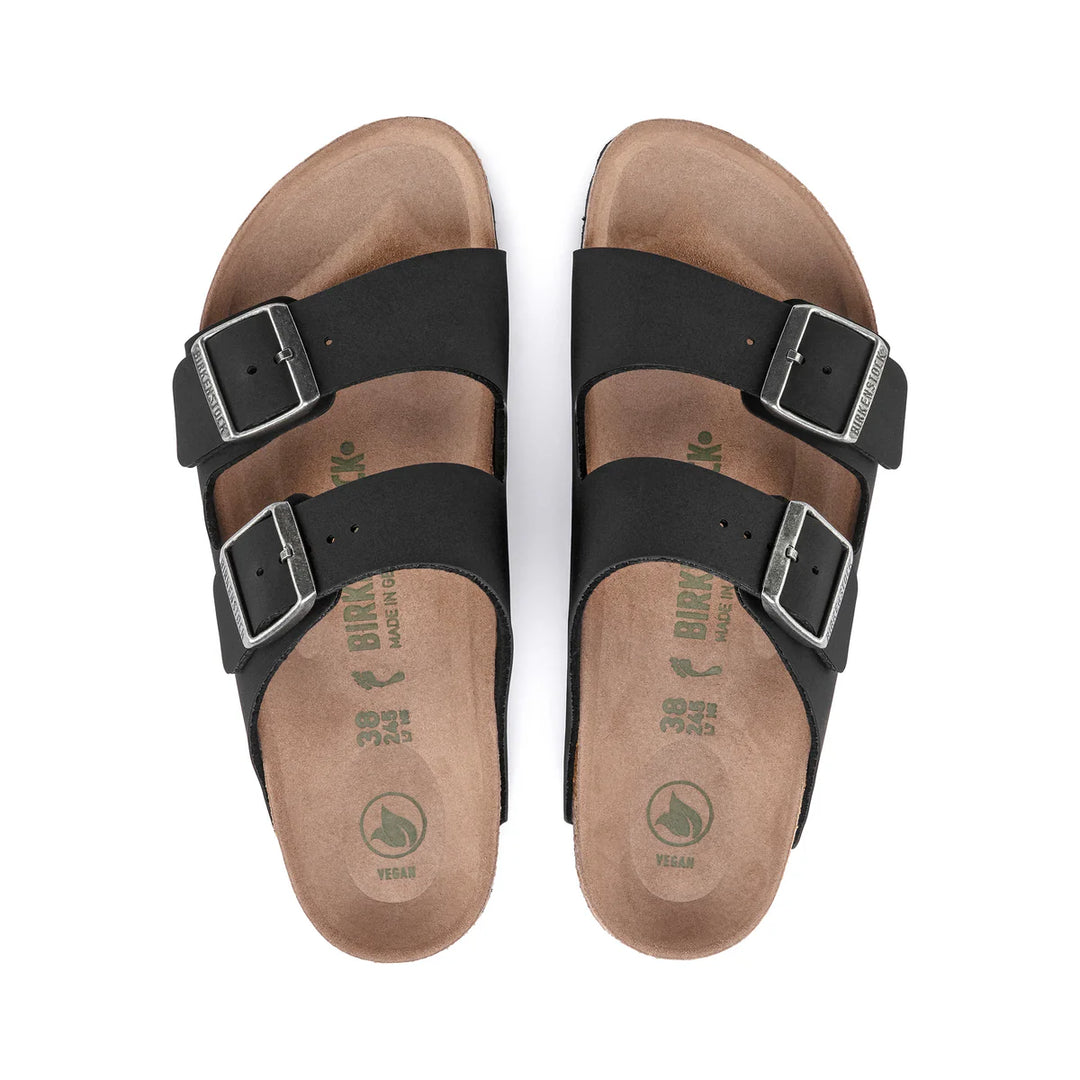 BIRKENSTOCK ARIZONA BLACK BIRKIBUC