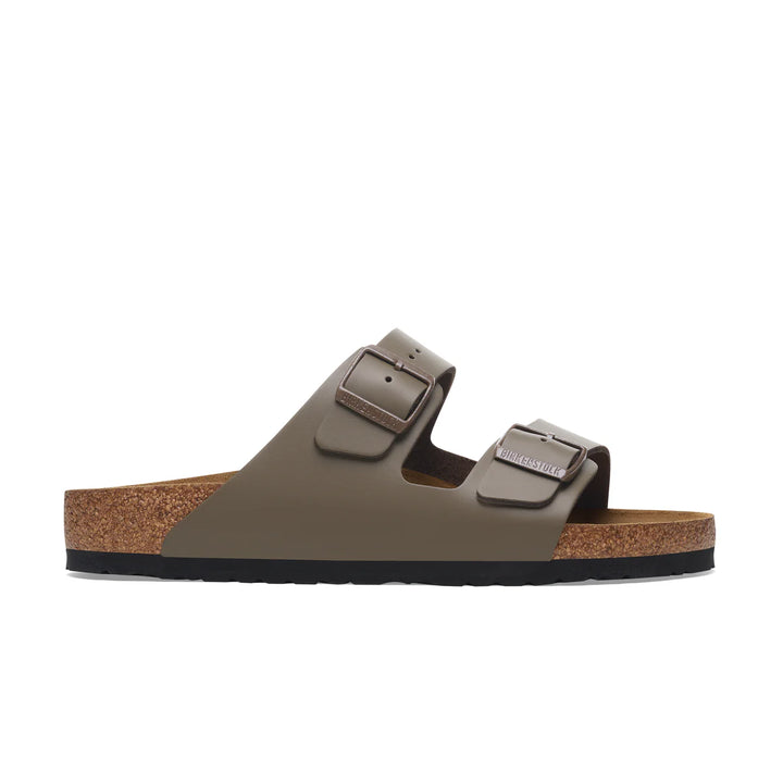 BIRKENSTOCK ARIZONA CONCRETE GREY SMOOTH LEATHER