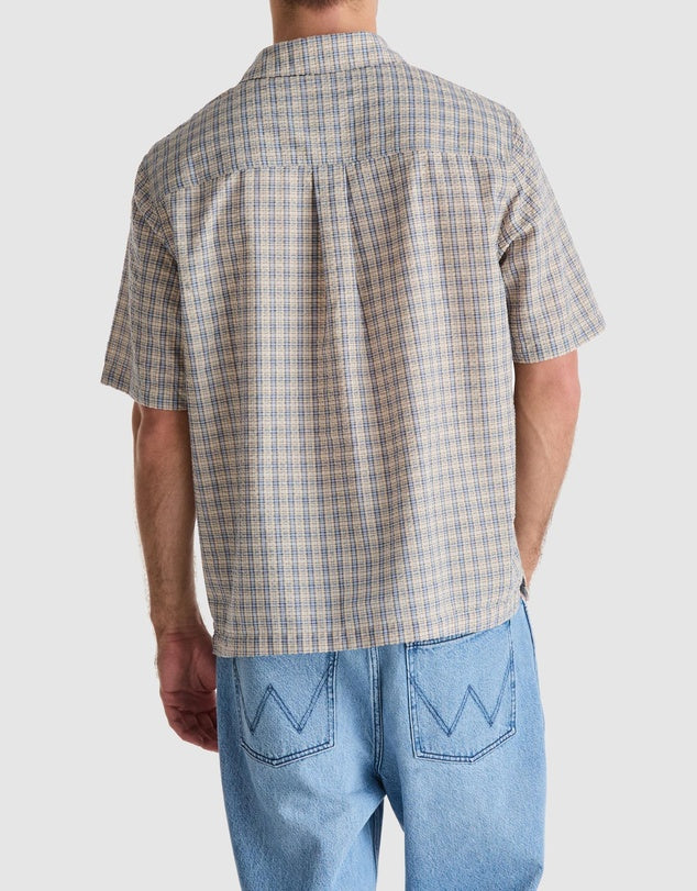 WRANGLER BOXCAR SHIRT CLEAR SKY