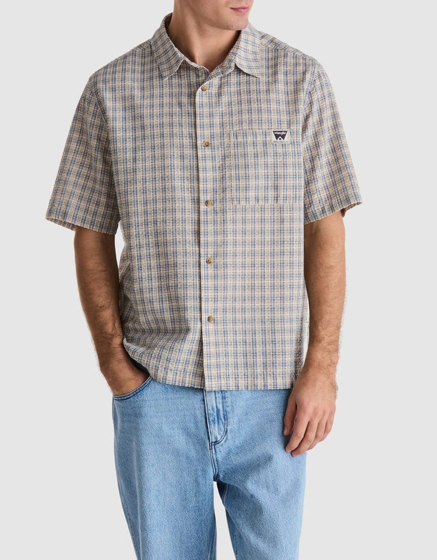 WRANGLER BOXCAR SHIRT CLEAR SKY
