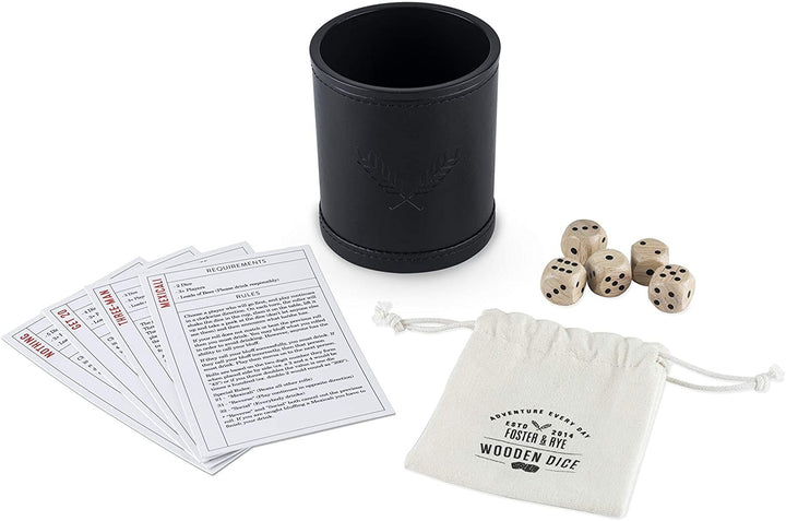 DICE CUP DRINKING GAME SET