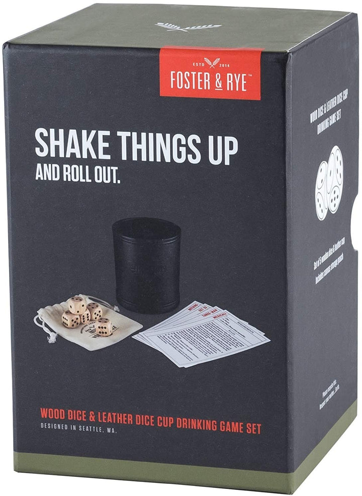 DICE CUP DRINKING GAME SET