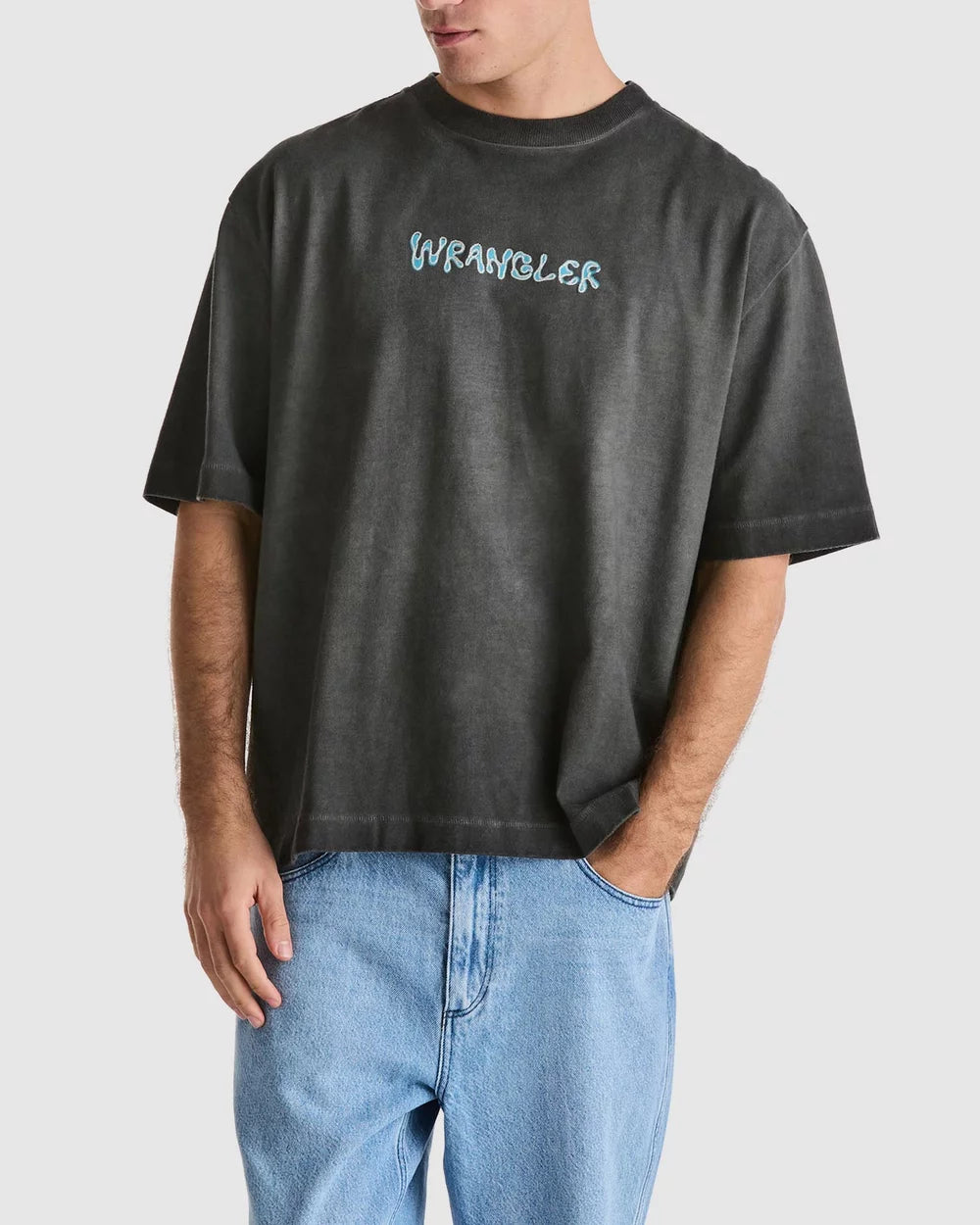 WRANGLER BOXCAR TSHIRT - FLORAL FADE