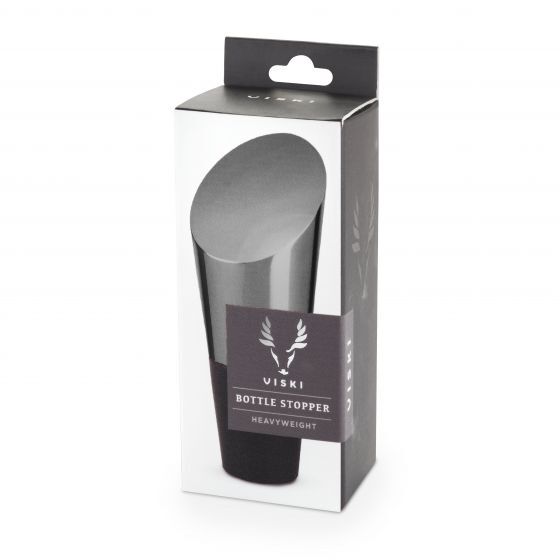 VISKI GUNMETAL HEAVYWEIGHT BOTTLE STOPPER