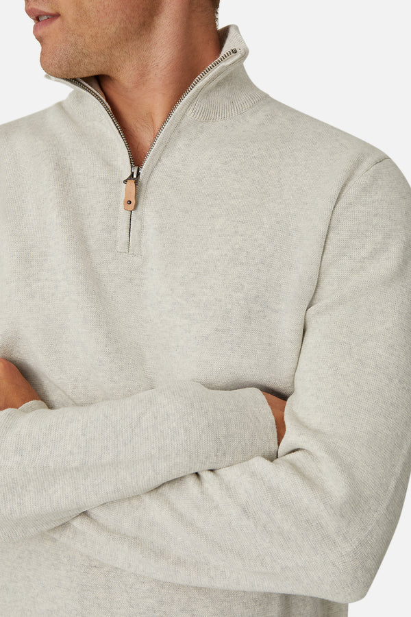 INDUSTRIE THE LAKEWOOD ZIP NECK KNIT