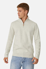 INDUSTRIE THE LAKEWOOD ZIP NECK KNIT