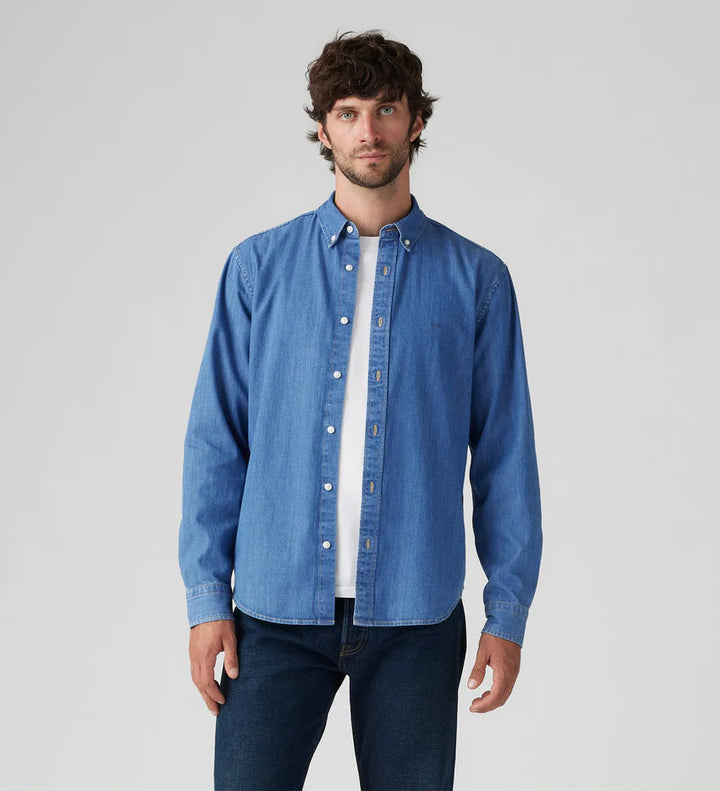 LEVI'S AUTHENTIC BUTTON DOWN WOODROW MID WASH