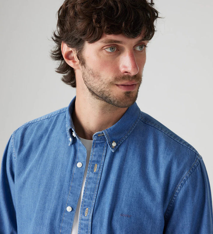 LEVI'S AUTHENTIC BUTTON DOWN WOODROW MID WASH