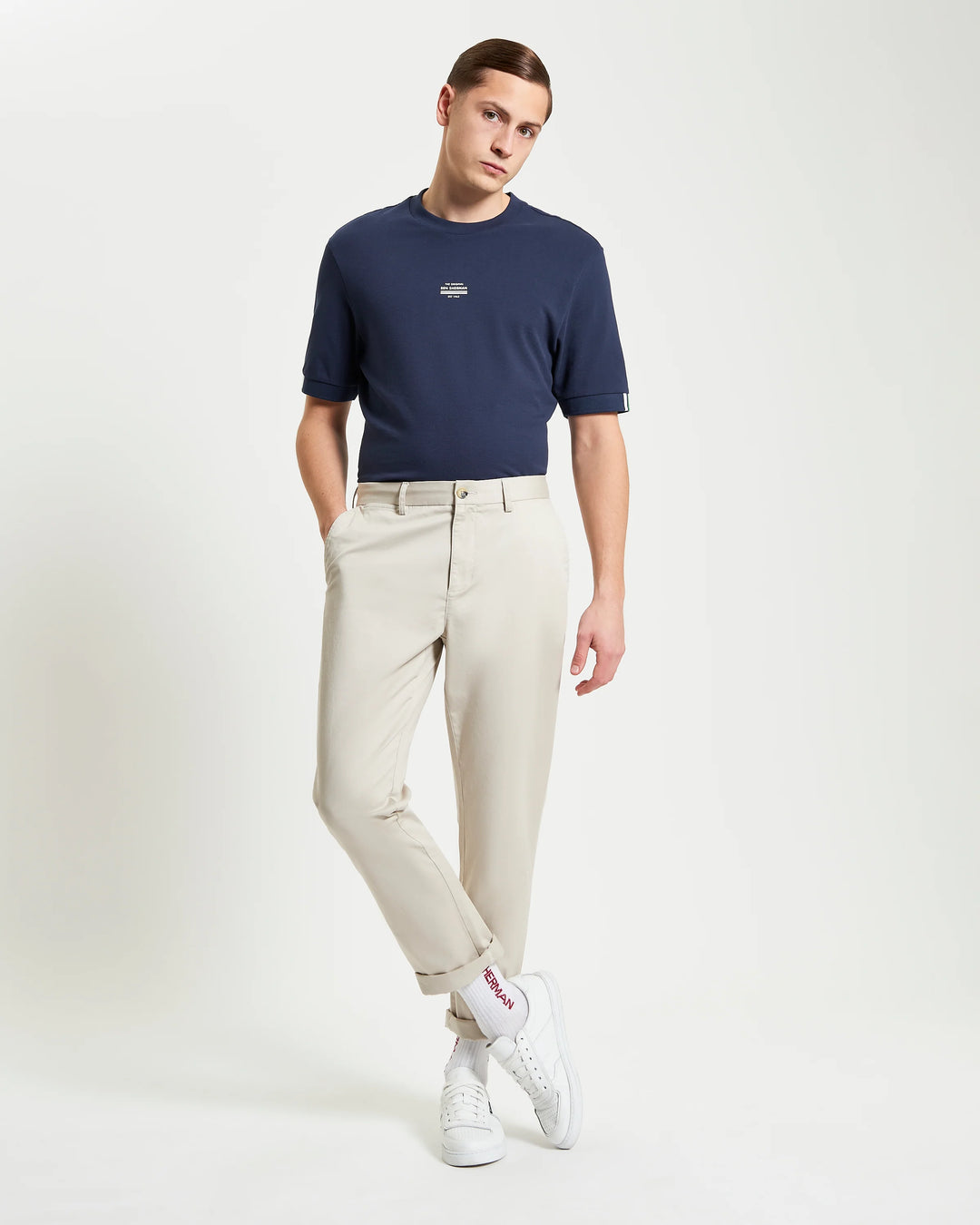 BEN SHERMAN SIGNATURE SLIM STRETCH CHINO