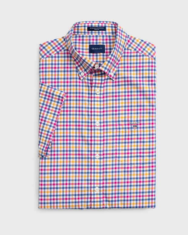 Gant the broadcloth 3 colour short sleeve shirt