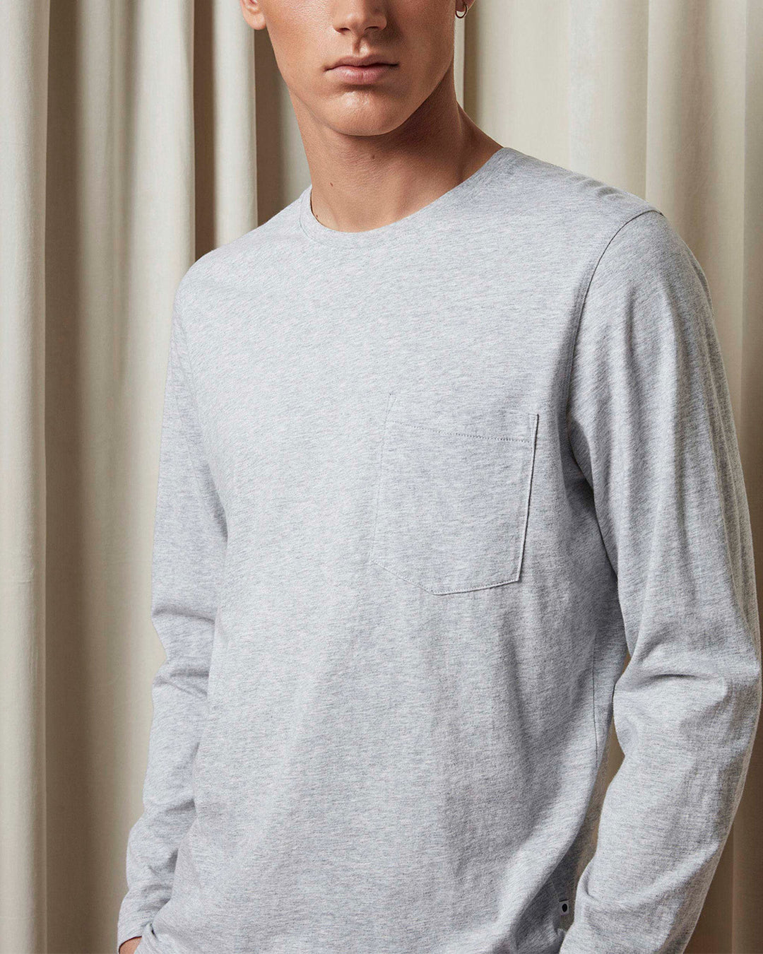 NN07 LONG SLEEVE PIMA TEE 3208