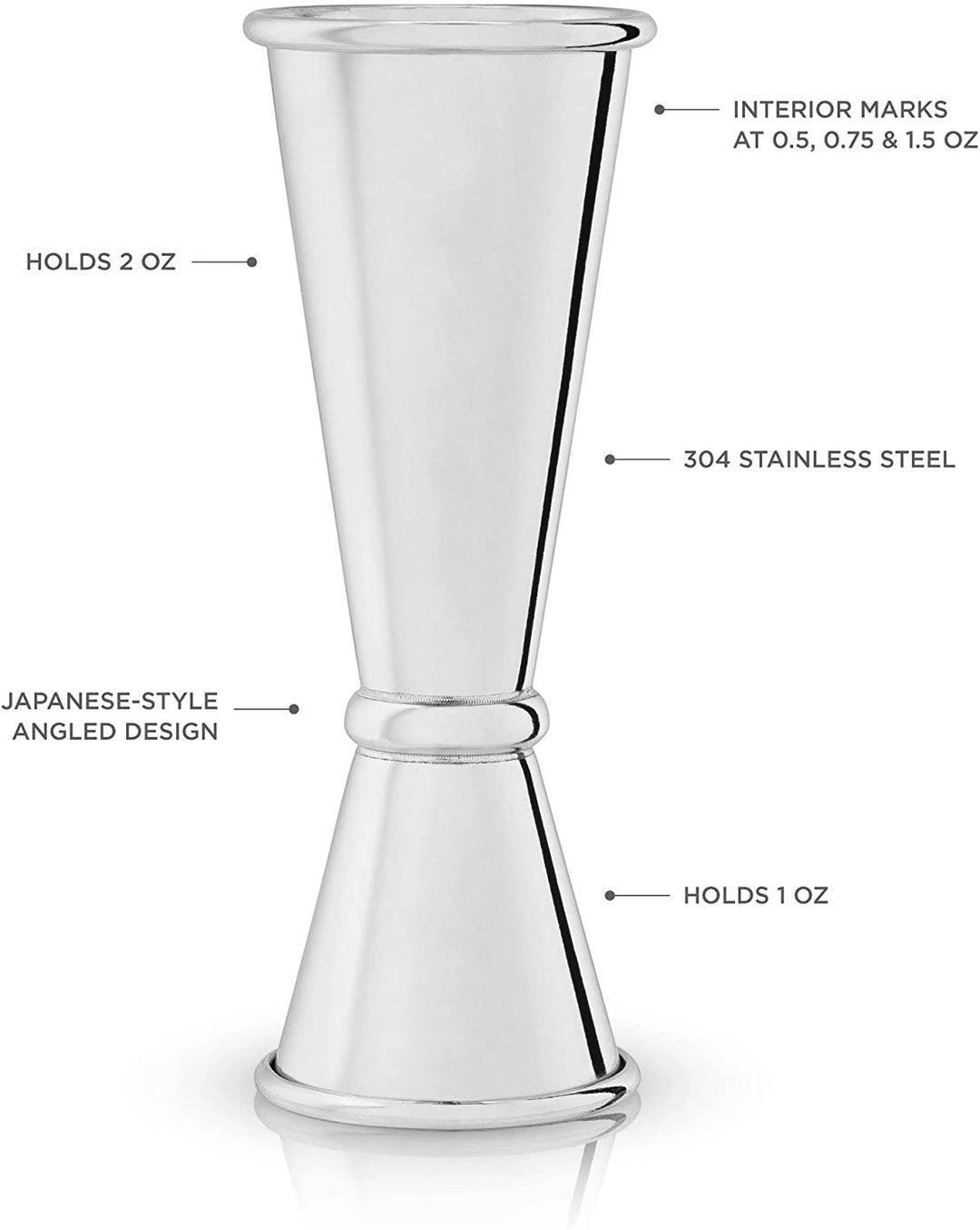 VISKI PROFESSIONAL LARGE  STAINLESS STEEL JIGGER