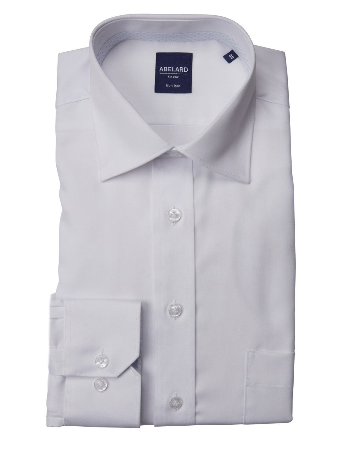 Abelard super non iron twill classic fit white
