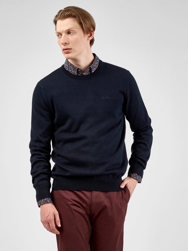 BEN SHERMAN SIGNATURE KNITTED CREW NECK