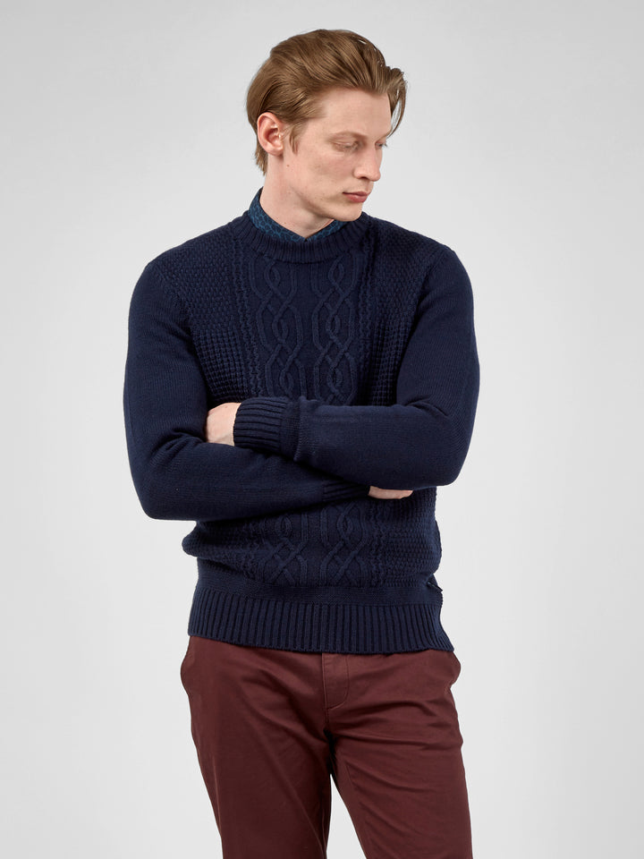 BEN SHERMAN CABLE CREW KNIT