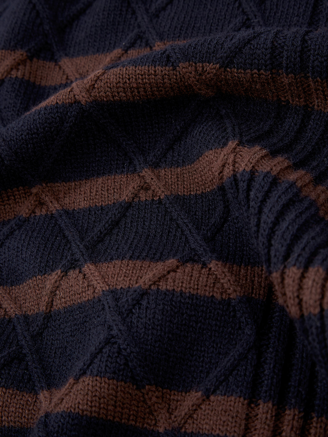 BEN SHERMAN TEXTURED STRIPE ROLL NECK *ONLINE ONLY*
