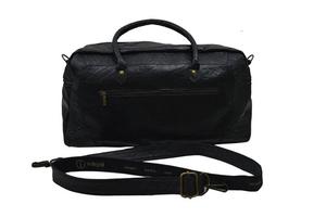 Indepal Leather Classic Duffle Bag Black