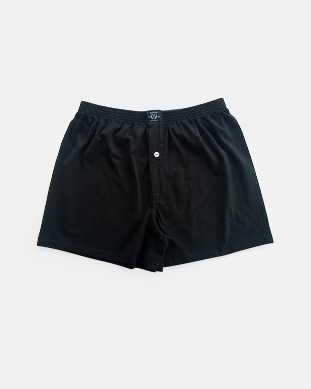 Coast Clothing Knit Boxer Short Black