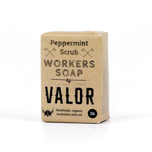 VALOR PEPPERMINT SCRUB - WORKERS SOAP BAR