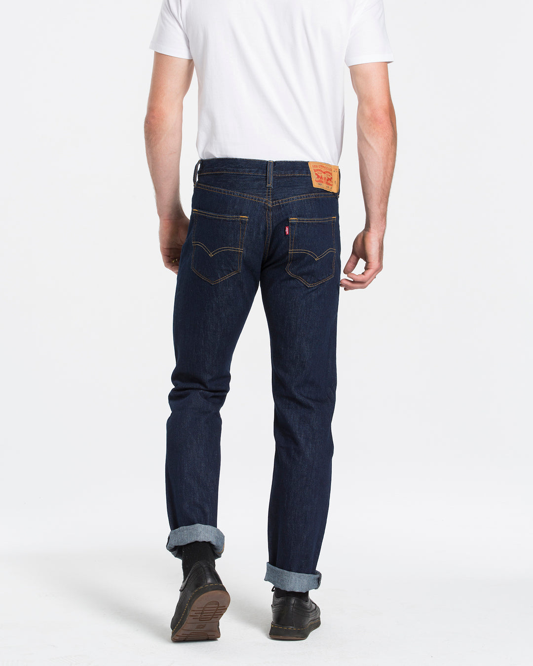 Levis 501 original fit jean rinse wash
