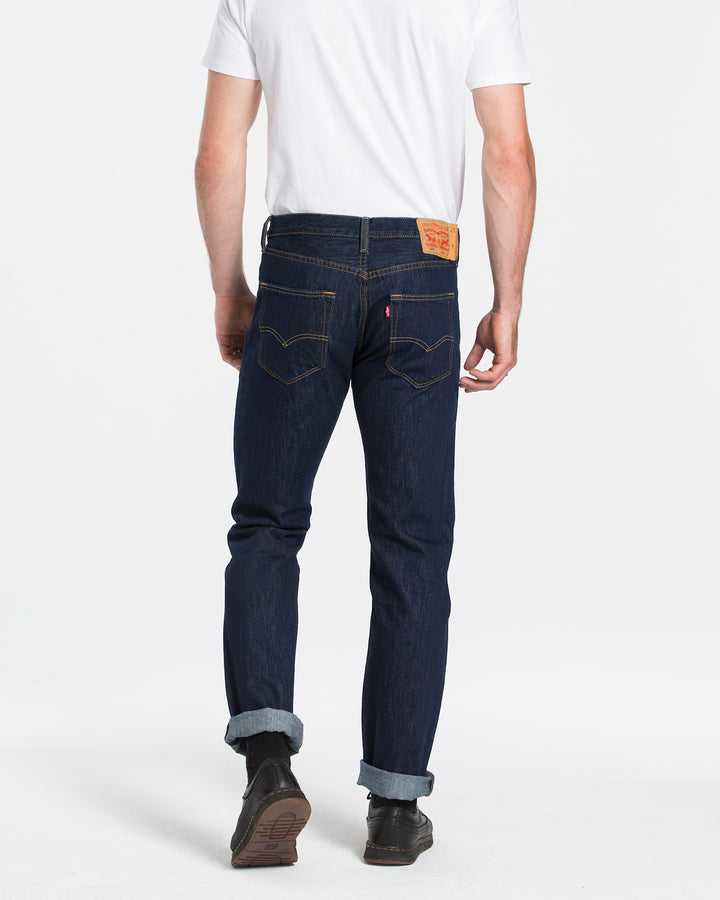 Levis 501 original fit jean rinse wash