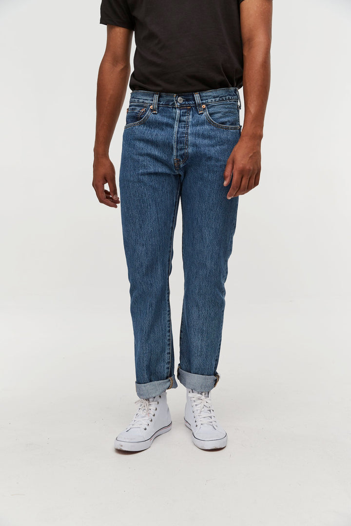Levis 501 original fit jean stonewash