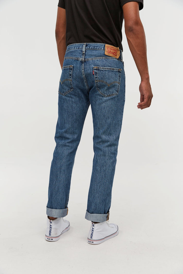 Levis 501 original fit jean stonewash