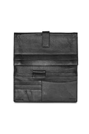 Loop leather Huntington travel wallet black